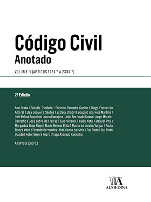 cover image of Código Civil Anotado--Volume II--2ª Edição